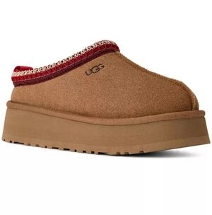 UGG Tazz II Platform Slippers with Red Trim